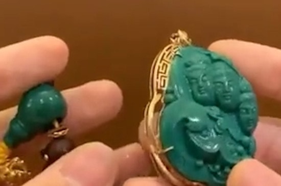 丫角山绿松石的特征-第2张-绿松石-玉仓库