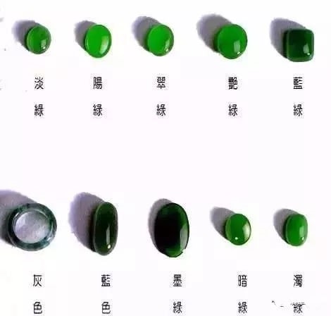 翡翠颜色等级对照图 翡翠颜色划分-第3张-翡翠-玉仓库