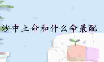 沙中土命和什么命最配_沙中土命和什么命相生
