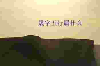 晟字五行属什么_晟字的寓意