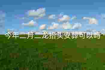今年二月二龙抬头安葬可以吗_离二月二还有几天