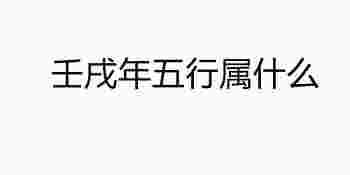 壬戌年五行属什么_壬戌年出生的人是什么命