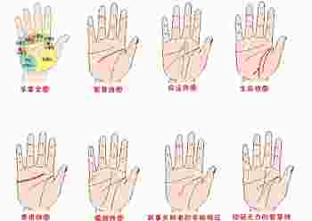 女生手相图解大全右手图片_女生手相图解大全右手四条线