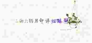 二两六钱男命详细解释_二两六钱男命一生命运