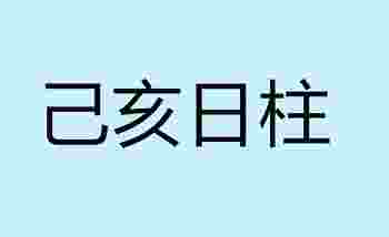 己亥日柱生于各月的命理解析_己亥日柱女命好不好