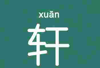 轩字取名男孩有寓意_轩字取名技巧