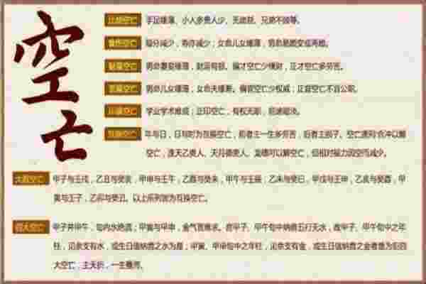 八字四柱空亡断法-第3张-民俗文化-玉仓库