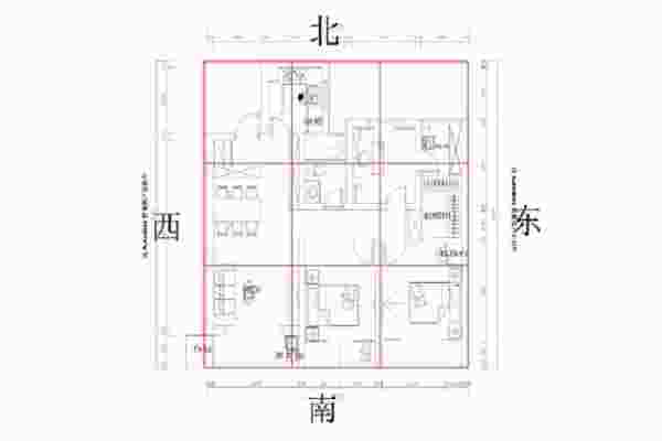房子九宫格风水布局图_房子九宫格风水布局