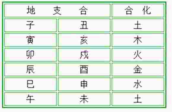 地支六合