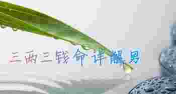 三两三钱命详解男_三两三钱命运怎么样